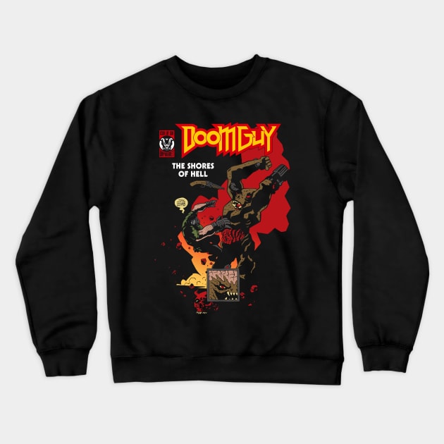 Doomboy - Hugeguts edition Crewneck Sweatshirt by demonigote